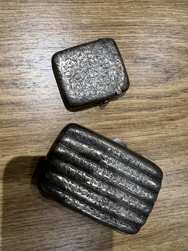 Vintage silver cigarette - vintage, and