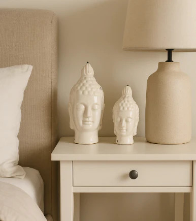 Ceramic buddha head sizes - ceramic, head,