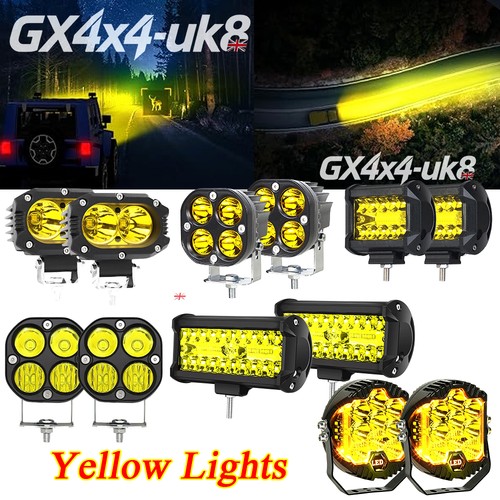 Yellow led work light - led,