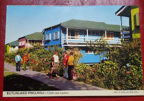 Butlins pwllheli postcard - butlins,