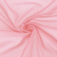62" Mesh Fabric Slightly Stretchy for Backpack Pocket, Light Pink 1 Yard