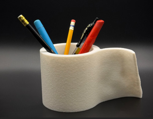 Toilet paper roll pen holder - paper,
