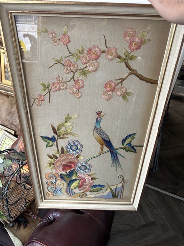 Vintage framed bird of - vintage, “bird
