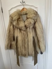Vintage Fox Fur Coat Size 12 Medium