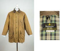 Barbour Solway Zipper 70-80s Wax Cotton Brown Vintage Jacket Coat Size C42 107CM