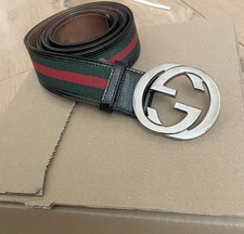 Gucci Belt 100% Authentic 114984 Size 95/38 Green Red RRP £315
