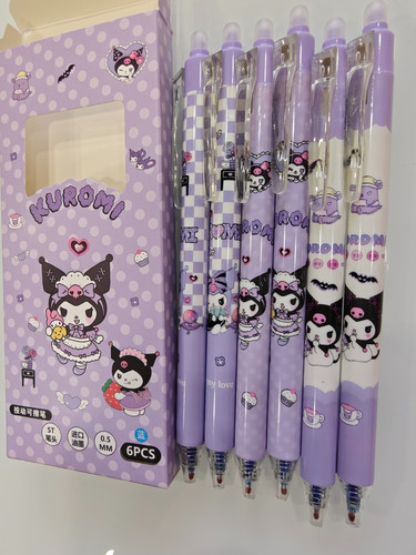 Kuromi blue erasable pens - 6,
