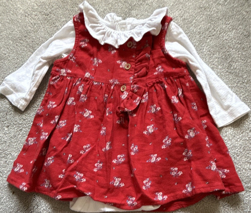 Next girls red floral dress - girls,