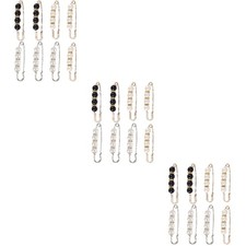  3 PCS Safety Pin Brooch
