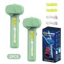 2X Glow in The Dark Loop Lasso Rope Launcher Propeller String Shooter Kid Gift