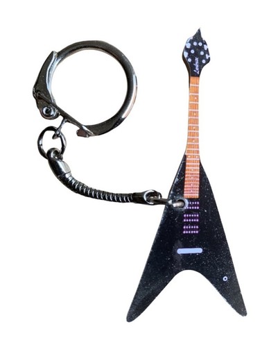 Flying guitar keyring rock - -,
