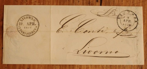 1852 tuscany letter - tuscany,