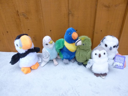 Set birds soft plush toys - set, 6