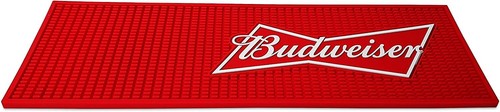 Budweiser rubber beer mat - rubber, bar