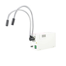 150W Dual Metal Pipe Fiber Optic Halogen Cold Light Source Illuminator 110V/220V