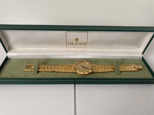 Gucci 3300m watch - gucci, gold