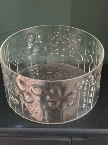 Vintage flora glass - glass, bowl