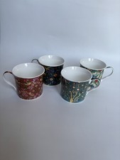 William Morris Birds Leonardo Collection Set Of 4 Mugs Bone China