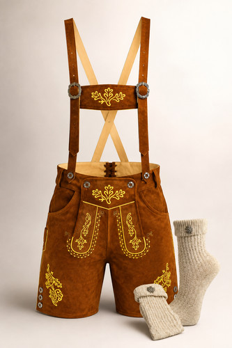 Mens german lederhosen with - mens,
