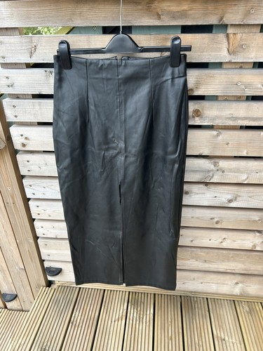 Faux leather black - leather, pencil