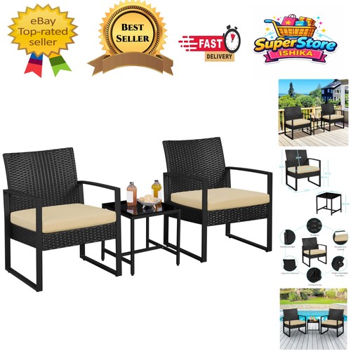 Durable piece rattan - durable, 3-piece