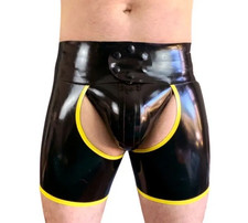 Mens Latex Chap Shorts by