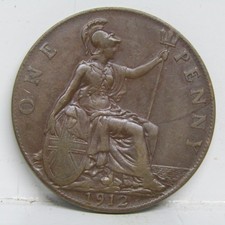 1912 George V One Penny Coin