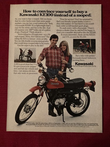 Kawasaki ke100 motorcycle good - kawasaki,