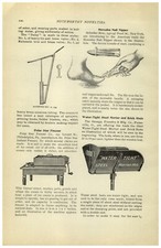 1896 PAPER AD Article Polar Star Ice Cream Freezer Maker Table Top RARE