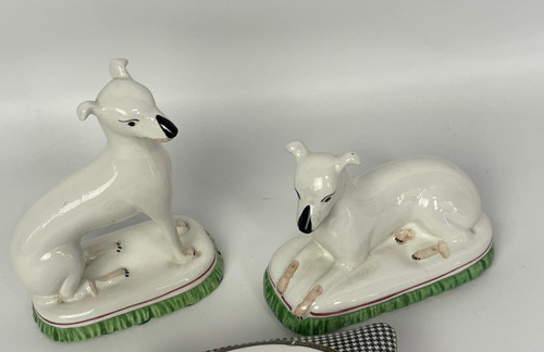 Italian majolica whippet - italian,