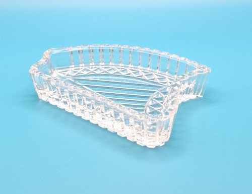 Vintage clear glass ashtray - vintage,