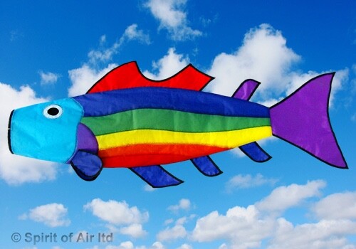 Rainbow fish windsock - fish,