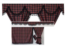 TARTAN TRUCK CURTAINS FULL SET