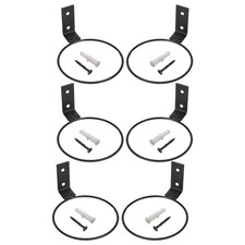  6 Pcs Garden Wall Planters Hanger Mounted Holder Metal Flower Pot