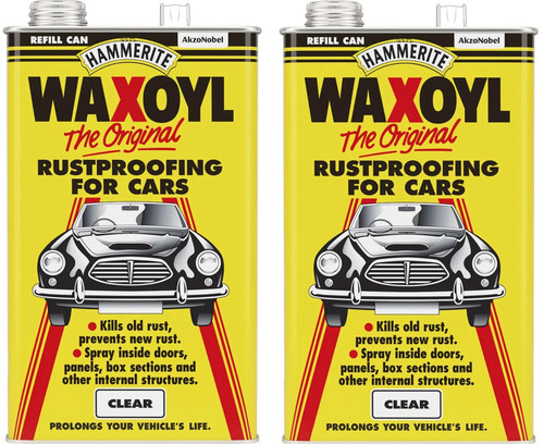 Hammerite waxoyl clear 5l - waxoyl,