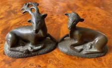 Antique Bronze  Miniature Stag