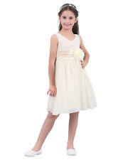 UK Flower Girl Kid Bridesmaid Wedding Formal Party Ball Gown Prom Princess Dress