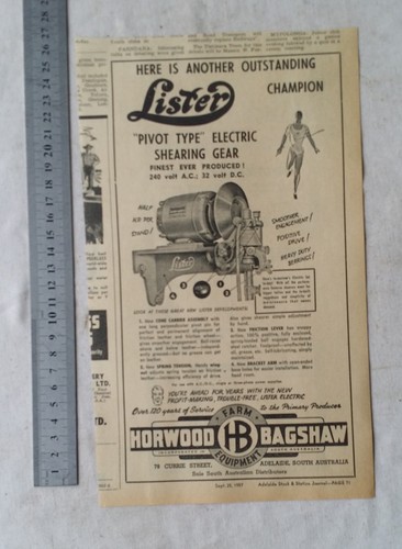 Lister pivot type shearing - lister,