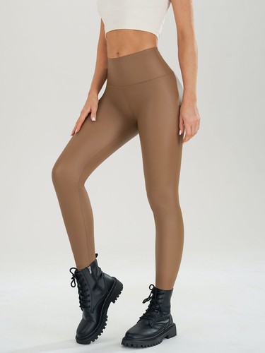 Women fitness leggings leather - fitness,