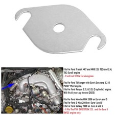 1x EGR Valve Blank Plate for Ford Transit MK7 and MK8 2.2L 2.4L TDCi Fiat.
