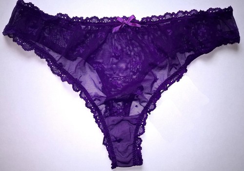 Sexy sheer purple - sheer, frilly