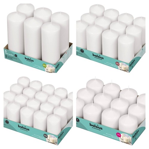Bolsius pillar candles white - pillar,