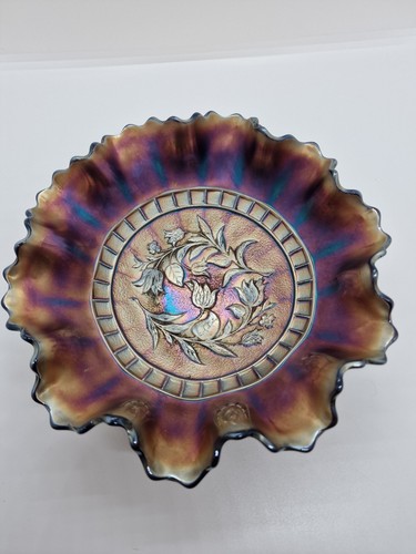 Vintage carnival glass ruffled - vintage,