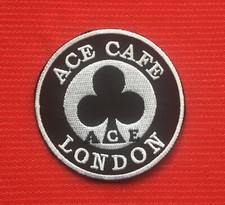 CAFE RACER LONDON VINTAGE BRITISH BIKER BIKE BSA AJS BADGE IRON SEW ON PATCH