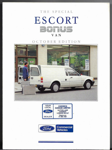 Ford escort bonus van - ford,