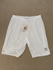 Errea White Maxi Skin Football Workout Gym Shorts Men's