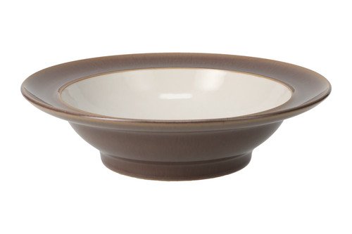 Denby truffle rimmed bowl - truffle,