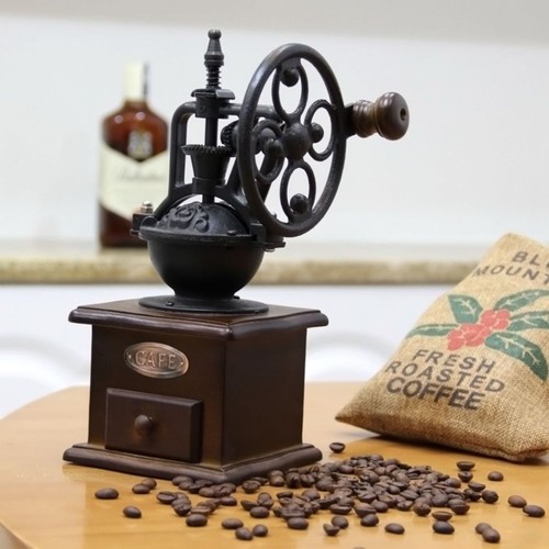 Portable hand crank coffee - hand,