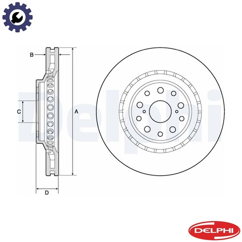Brake disc bg9187c - brake, for