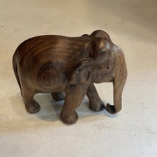VINTAGE Wooden Elephant Statue